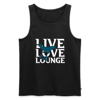 Humpback whale design for ocean, sea, whale and whales - Men's Premium Organic Tank Top - black - Front - Michal (187cm)