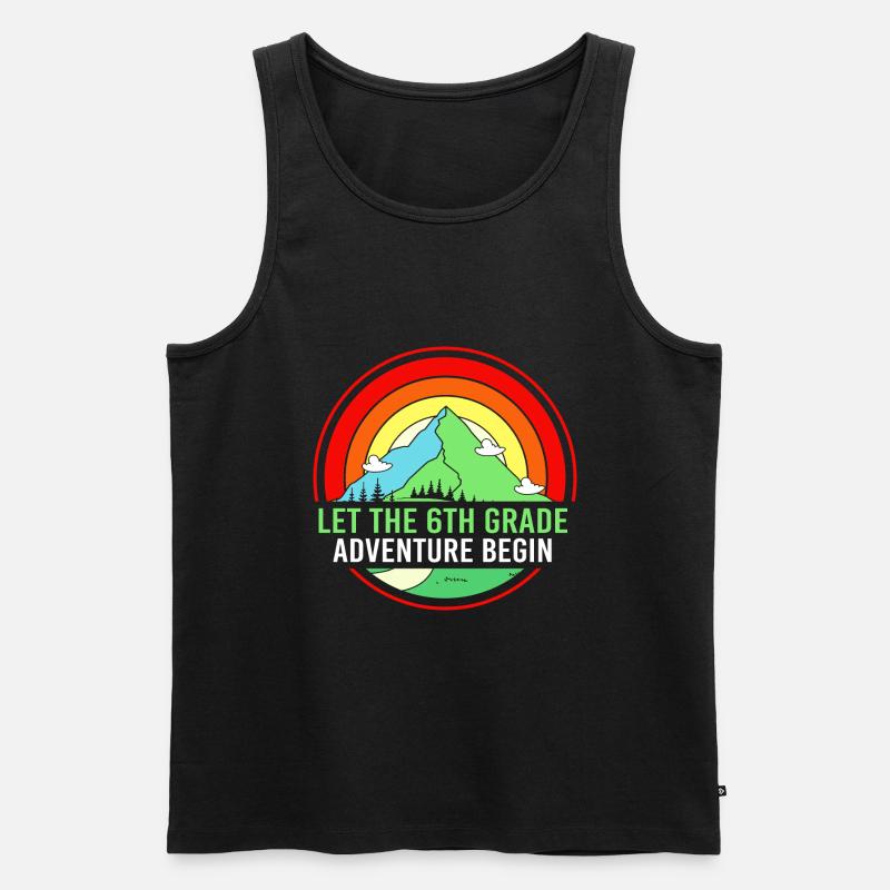 6. Klasse - Männer Premium Bio Tank Top - Schwarz