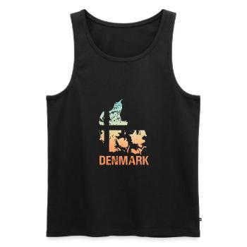 Danemark - Débardeur bio Premium Homme - noir - Devant - Michal (187cm)