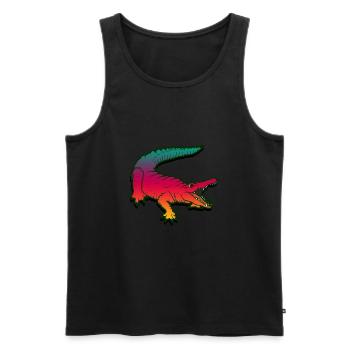 crocodile - Débardeur bio Premium Homme - noir - Devant - Michal (187cm)