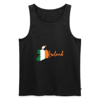 Irlande - Débardeur bio Premium Homme - noir - Devant - Michal (187cm)