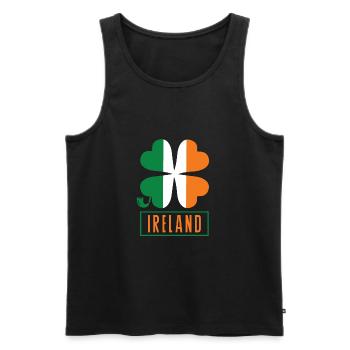 Irland - Männer Premium Bio Tank Top - Schwarz - Vorne - Michal (187cm)