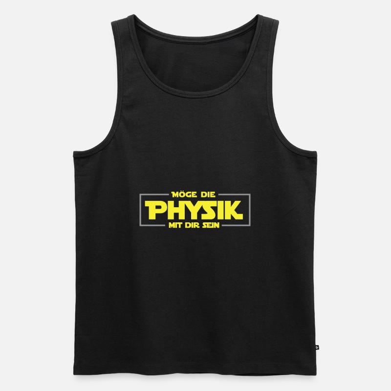 Physik - Männer Premium Bio Tank Top - Schwarz