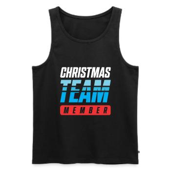 Christmas Team - Männer Premium Bio Tank Top - Schwarz - Vorne - Michal (187cm)