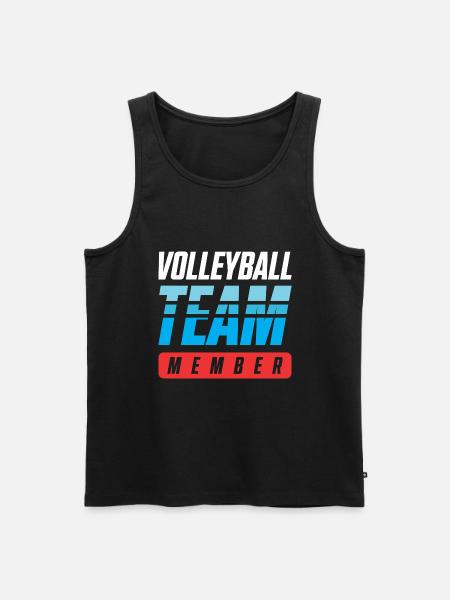 Volleyball Team - Männer Premium Bio Tank Top - Schwarz
