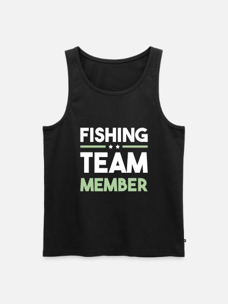 Fishing Team - Men's Premium Organic Tank Top - black
