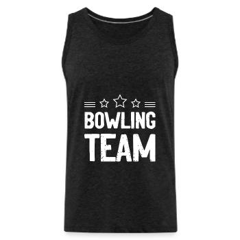 Équipe de bowling Mannschaft - Débardeur bio Premium Homme - charbon - Devant - Alexander (188cm)