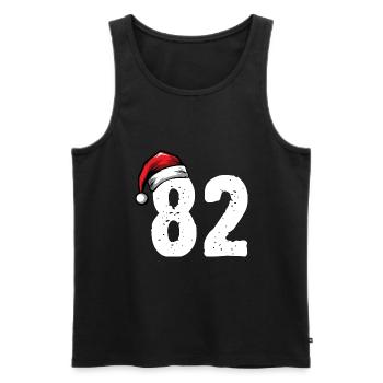 82 Number Christmas - Men's Premium Organic Tank Top - black - Front - Michal (187cm)