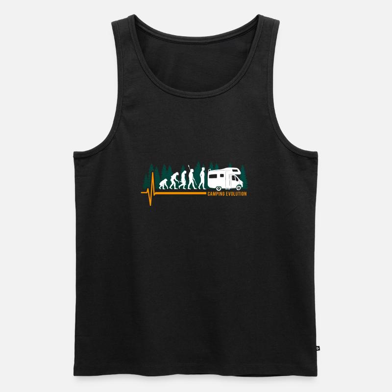 Camping Evolution Wohnmobil - Männer Premium Bio Tank Top - Schwarz