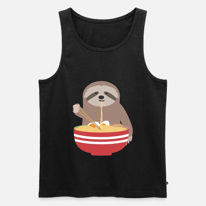 Ramen - Männer Premium Bio Tank Top - Schwarz