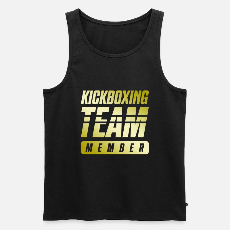 Kickboxing Team - Männer Premium Bio Tank Top - Schwarz