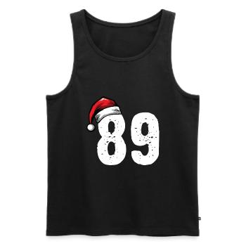 89 Number Christmas - Men's Premium Organic Tank Top - black - Front - Michal (187cm)