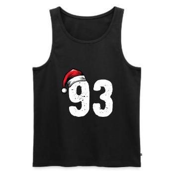 93 Numéro Noël - Débardeur bio Premium Homme - noir - Devant - Michal (187cm)