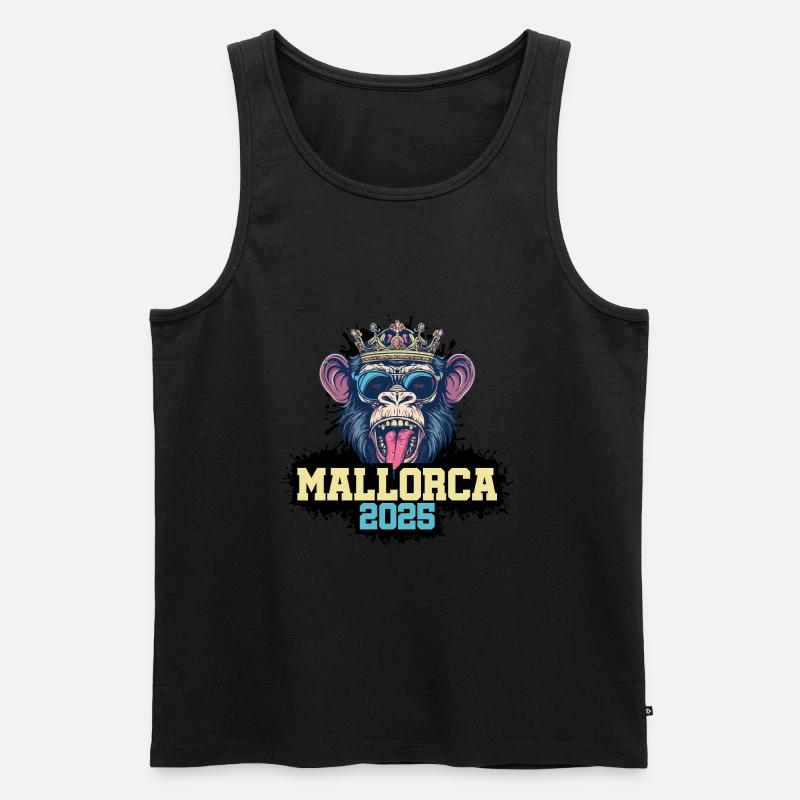 Mallorca 2025 Affe - Männer Premium Bio Tank Top - undefined