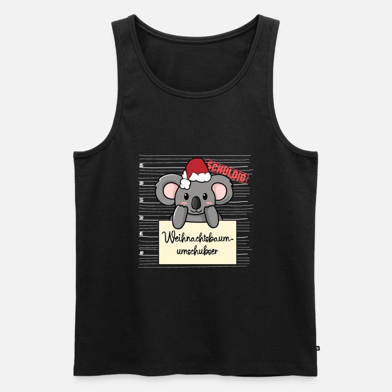 Weihnachtsbaum Umschubser Koala - Männer Premium Bio Tank Top - undefined