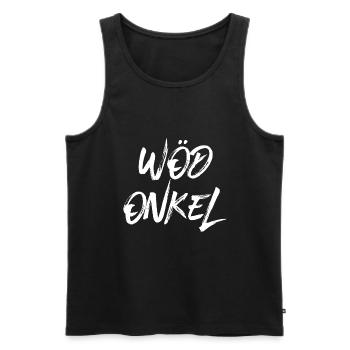 Wöd Onkel Patenonkel Österreich Taufpate - Männer Premium Bio Tank Top - Schwarz - Vorne - AI Model Male 178 light (178cm)