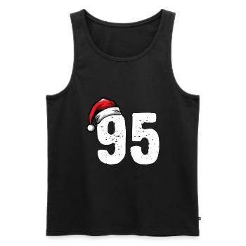 95 Number Christmas - Men's Premium Organic Tank Top - black - Front - AI Model Male 178 light (178cm)