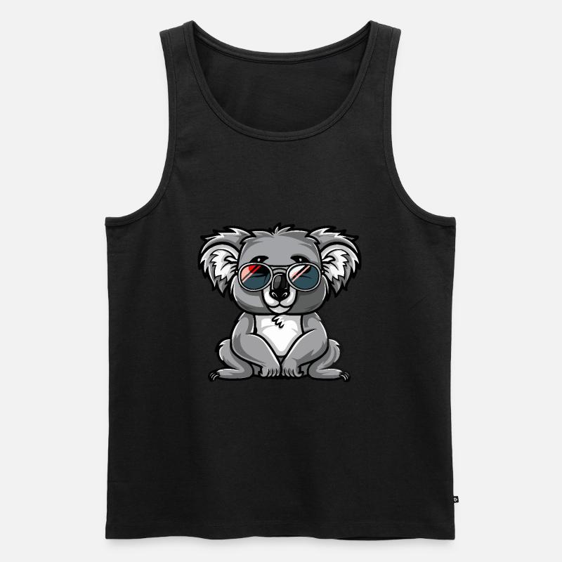 Koala Cool Comic - Männer Premium Bio Tank Top - undefined