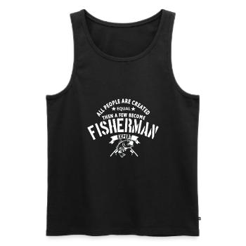 Fisherman Expert - Débardeur bio Premium Homme - noir - Devant - AI Model Male 178 light (178cm)