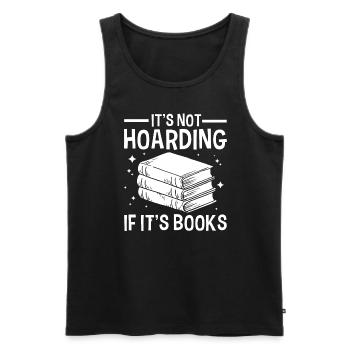 Es Hort Nicht, Wenn Es Bücher Im Buchliebhaber - Männer Premium Bio Tank Top - Schwarz - Vorne - AI Model Male 178 light (178cm)