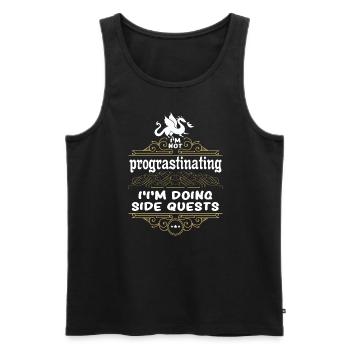 Ich Zögere Nicht, Ich Mache Nebenquests RPG - Männer Premium Bio Tank Top - Schwarz - Vorne - AI Model Male 178 light (178cm)