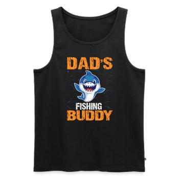 Fathers Fishing Buddy Father And Son Fishing Trip - Men's Premium Organic Tank Top - black - Front - Michal (187cm)