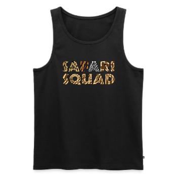 Safari Squad African Family Urlaub Sommerreise - Männer Premium Bio Tank Top - Schwarz - Vorne - Michal (187cm)