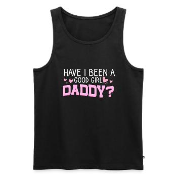 Bin Ich Ein Guter Mädchen-Daddy Gewesen? Frecher - Männer Premium Bio Tank Top - Schwarz - Vorne - AI Model Male 178 light (178cm)