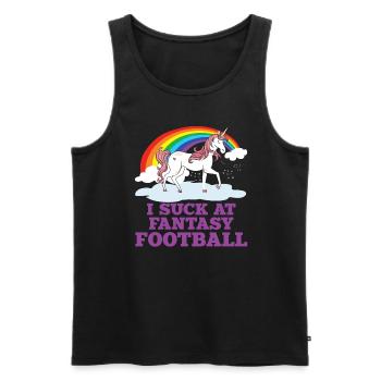 Ich Lutsche Am Fantasy Football -Verlierer - Männer Premium Bio Tank Top - Schwarz - Vorne - Michal (187cm)