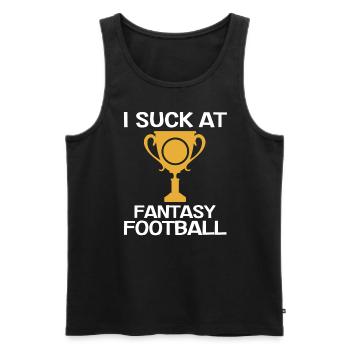 Ich Lutsche Am Fantasy Football -Verlierer - Männer Premium Bio Tank Top - Schwarz - Vorne - Michal (187cm)