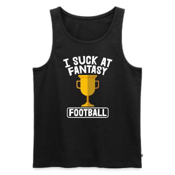 Ich Lutsche Am Fantasy Football -Verlierer - Männer Premium Bio Tank Top - Schwarz - Vorne - Michal (187cm)
