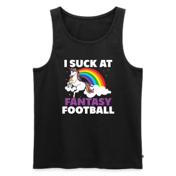 Ich Lutsche Am Fantasy Football -Verlierer - Männer Premium Bio Tank Top - Schwarz - Vorne - Michal (187cm)