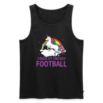 Ich Lutsche Am Fantasy Football -Verlierer - Männer Premium Bio Tank Top - Schwarz - Vorne - Michal (187cm)