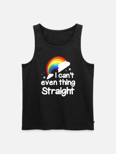 I can't even think - Men's Premium Organic Tank Top - black