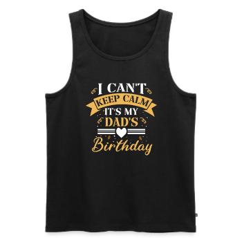 I can't stay calm, it's the - Men's Premium Organic Tank Top - black - Front - Michal (187cm)