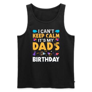 I can't stay calm, it's the - Men's Premium Organic Tank Top - black - Front - Michal (187cm)
