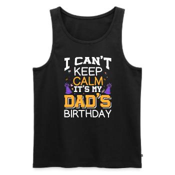 I can't stay calm, it's the - Men's Premium Organic Tank Top - black - Front - Michal (187cm)