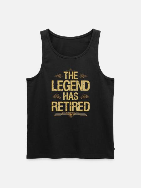 The legend has retired - Men's Premium Organic Tank Top - black