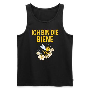 Ich Bin Die Biene Lustiger Name Sabine Vorname - Männer Premium Bio Tank Top - Schwarz - Vorne - Michal (187cm)
