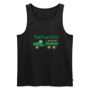 Nachwuchs Landwirt Bauer Dorfkind Traktor Junge - Männer Premium Bio Tank Top - Schwarz - Vorne - Michal (187cm)