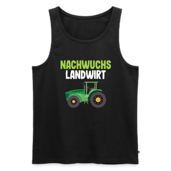 Nachwuchs Landwirt Bauer Dorfkind Traktor Junge - Männer Premium Bio Tank Top - Schwarz - Vorne - Michal (187cm)