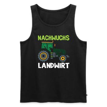 Nachwuchs Landwirt Bauer Dorfkind Traktor Junge - Männer Premium Bio Tank Top - Schwarz - Vorne - Michal (187cm)