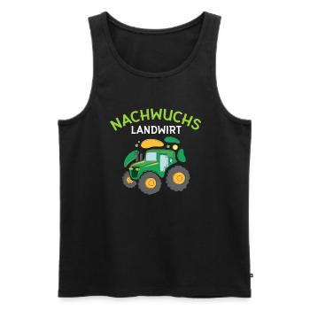 Nachwuchs Landwirt Bauer Dorfkind Traktor Junge - Männer Premium Bio Tank Top - Schwarz - Vorne - Michal (187cm)