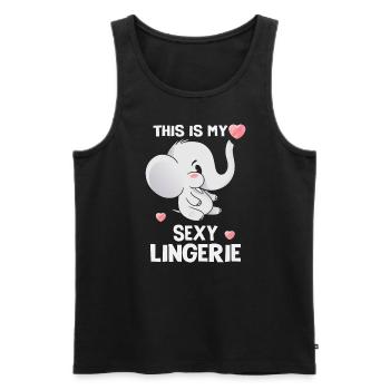 Lustig, Sexy, Pervers, Das Ist Mein Sexy - Männer Premium Bio Tank Top - Schwarz - Vorne - AI Model Male 178 light (178cm)
