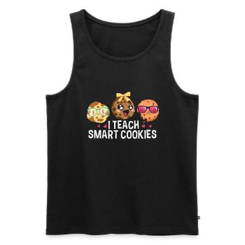 Lustiger Lehrer, Den Ich Intelligenten Plätzchen - Männer Premium Bio Tank Top - Schwarz - Vorne - Michal (187cm)