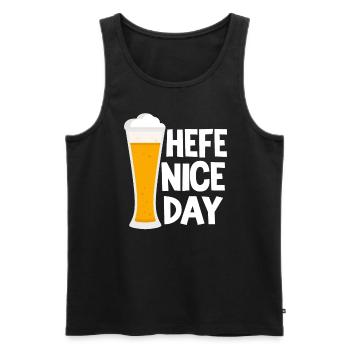Weizenbier Brauer Hobbybrauer Hefe Nice Day Bier - Männer Premium Bio Tank Top - Schwarz - Vorne - AI Model Male 178 light (178cm)