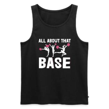Cheerleader Über Diese Basis -Cheerleading - Männer Premium Bio Tank Top - Schwarz - Vorne - AI Model Male 178 light (178cm)