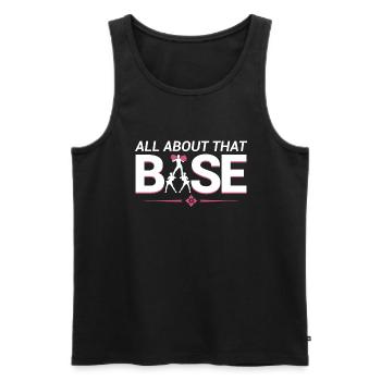 Cheerleader Über Diese Basis -Cheerleading - Männer Premium Bio Tank Top - Schwarz - Vorne - AI Model Male 178 light (178cm)
