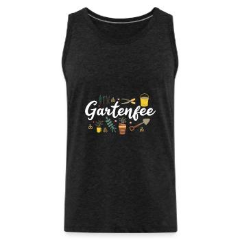 Gartenfee Gärtnerin Selbstversorger Gartenarbeit - Männer Premium Bio Tank Top - Anthrazit - Vorne - Alexander (188cm)