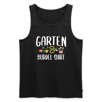 Gartenarbeit Hobbygärtner Gärtnern Garten Buddel - Männer Premium Bio Tank Top - Schwarz - Vorne - AI Model Male 178 light (178cm)
